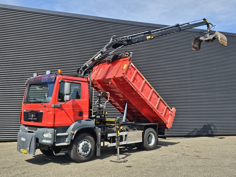 MAN TGM 18.250 / 4X4 / EEV / HIAB CRANE + TIPPER / SPRING - Самоскид вантажівка, Вантажівка з маніпулятором: фото 1 MAN TGM 18.250 / 4X4 / EEV / HIAB CRANE + TIPPER / SPRING - Самоскид вантажівка, Вантажівка з маніпулятором: фото 1