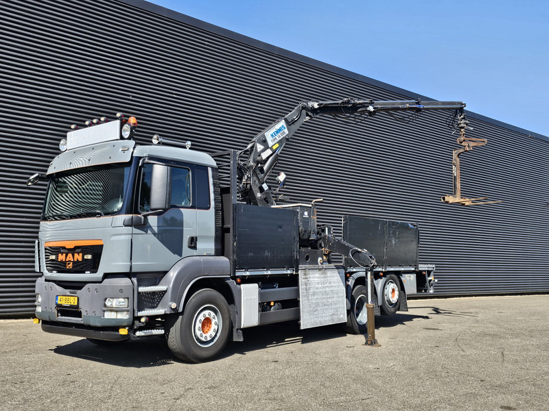 MAN TGS 26.360 / 6X2-4 BL / KENNIS ROLLER CRANE / KRAN - Бортова вантажівка/ Платформа, Вантажівка з маніпулятором: фото 1 MAN TGS 26.360 / 6X2-4 BL / KENNIS ROLLER CRANE / KRAN - Бортова вантажівка/ Платформа, Вантажівка з маніпулятором: фото 1