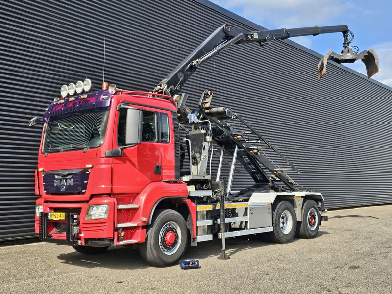 MAN TGS 26.400 / 6x4H-2 / HMF Z KRAAN + CONTAINERSYSTEM - Тросовий мультиліфт, Вантажівка з маніпулятором: фото 1 MAN TGS 26.400 / 6x4H-2 / HMF Z KRAAN + CONTAINERSYSTEM - Тросовий мультиліфт, Вантажівка з маніпулятором: фото 1