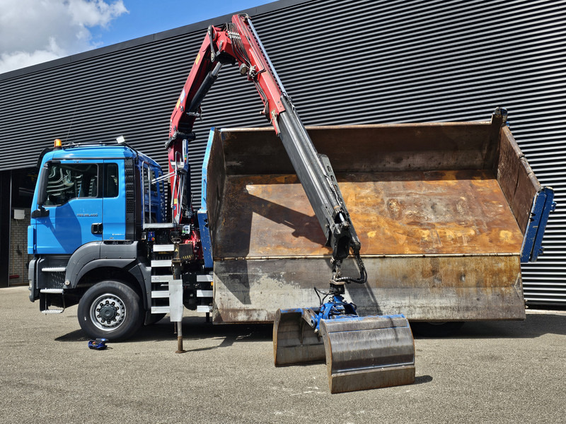 MAN TGS 28.400 6X4-4 BL / CRANE + 2 SIDE TIPPER - Самоскид вантажівка, Вантажівка з маніпулятором: фото 4 MAN TGS 28.400 6X4-4 BL / CRANE + 2 SIDE TIPPER - Самоскид вантажівка, Вантажівка з маніпулятором: фото 4