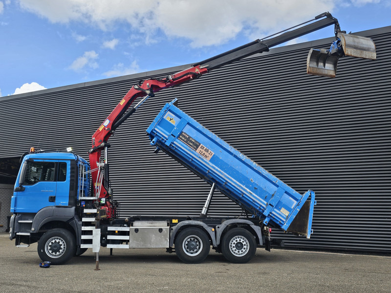 MAN TGS 28.400 6X4-4 BL / CRANE + 2 SIDE TIPPER - Самоскид вантажівка, Вантажівка з маніпулятором: фото 2 MAN TGS 28.400 6X4-4 BL / CRANE + 2 SIDE TIPPER - Самоскид вантажівка, Вантажівка з маніпулятором: фото 2