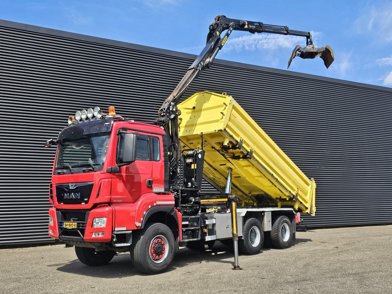 MAN TGS 33.480 6x6 / PALFINGER Z CRANE / 2 SIDE TIPPER - Самоскид вантажівка, Вантажівка з маніпулятором: фото 1 MAN TGS 33.480 6x6 / PALFINGER Z CRANE / 2 SIDE TIPPER - Самоскид вантажівка, Вантажівка з маніпулятором: фото 1