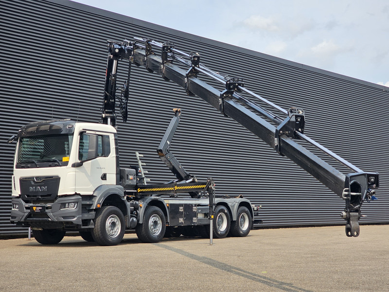 MAN TGS 35.470 8X4 BB / HIAB CRANE + HOOKLIFT - Гаковий мультиліфт вантажівка, Вантажівка з маніпулятором: фото 3 MAN TGS 35.470 8X4 BB / HIAB CRANE + HOOKLIFT - Гаковий мультиліфт вантажівка, Вантажівка з маніпулятором: фото 3