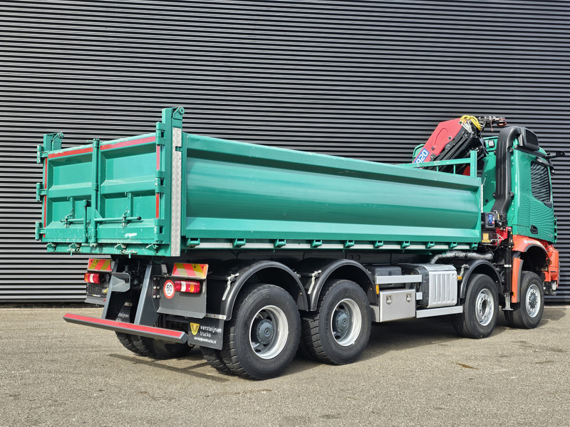 Mercedes-Benz AROCS 4145 / 8X6 / TIPPER + HMF CRANE - Вантажівка з маніпулятором: фото 3 Mercedes-Benz AROCS 4145 / 8X6 / TIPPER + HMF CRANE - Вантажівка з маніпулятором: фото 3