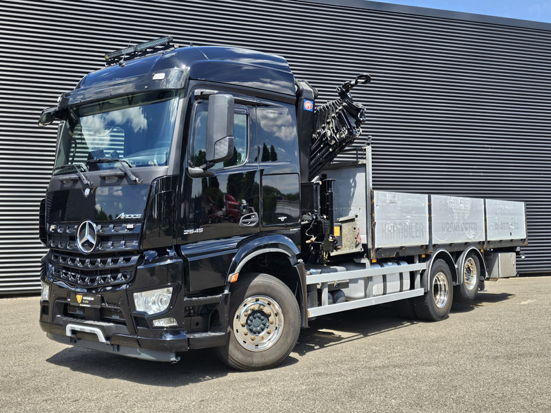 Бортова вантажівка/ Платформа, Вантажівка з маніпулятором Mercedes-Benz Arocs 2545 6x2 / HMF 32 t/m CRANE / KRAN: фото 8