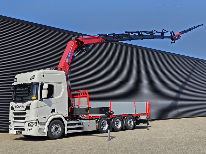 Scania 560R / HMF 50 t/m - JIB / LIER - Бортова вантажівка/ Платформа, Вантажівка з маніпулятором: фото 1 Scania 560R / HMF 50 t/m - JIB / LIER - Бортова вантажівка/ Платформа, Вантажівка з маніпулятором: фото 1