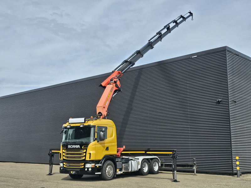 Scania G400 6x2 / PALFINGER PK 60002 / WINCH / BALLAST - Бортова вантажівка/ Платформа, Вантажівка з маніпулятором: фото 1 Scania G400 6x2 / PALFINGER PK 60002 / WINCH / BALLAST - Бортова вантажівка/ Платформа, Вантажівка з маніпулятором: фото 1
