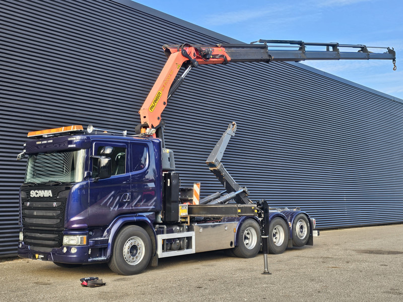 Scania G490 8x4*4 / PALFINGER CRANE + HOOKLIFT - Гаковий мультиліфт вантажівка, Вантажівка з маніпулятором: фото 1 Scania G490 8x4*4 / PALFINGER CRANE + HOOKLIFT - Гаковий мультиліфт вантажівка, Вантажівка з маніпулятором: фото 1