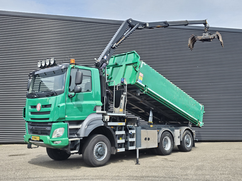 Tatra T158/II 6X6 / HMF Z CRANE + 2 SIDE TIPPER - Самоскид вантажівка, Вантажівка з маніпулятором: фото 1 Tatra T158/II 6X6 / HMF Z CRANE + 2 SIDE TIPPER - Самоскид вантажівка, Вантажівка з маніпулятором: фото 1
