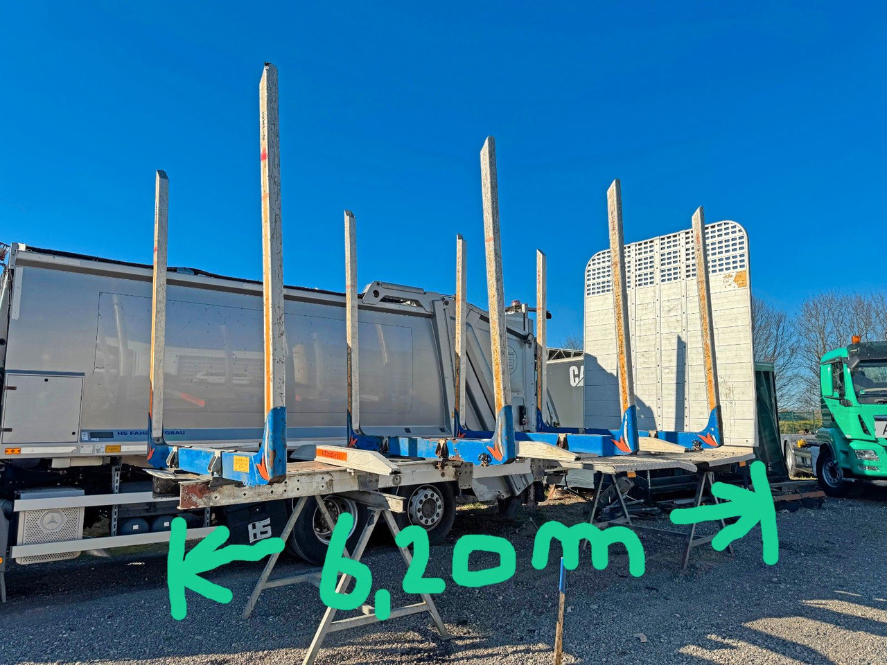 Holzwagenaufbau mit Rungen Aluminium - Вантажівка з маніпулятором: фото 2 Holzwagenaufbau mit Rungen Aluminium - Вантажівка з маніпулятором: фото 2