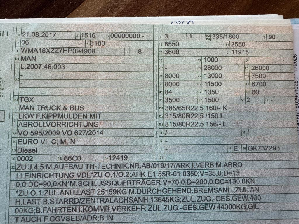 MAN 26.460 6X2 Retarder Klima Navigation guter Zust. MAN 26.460 6X2 Retarder Klima Navigation guter Zust. - Гаковий мультиліфт вантажівка: фото 2 MAN 26.460 6X2 Retarder Klima Navigation guter Zust. MAN 26.460 6X2 Retarder Klima Navigation guter Zust. - Гаковий мультиліфт вантажівка: фото 2