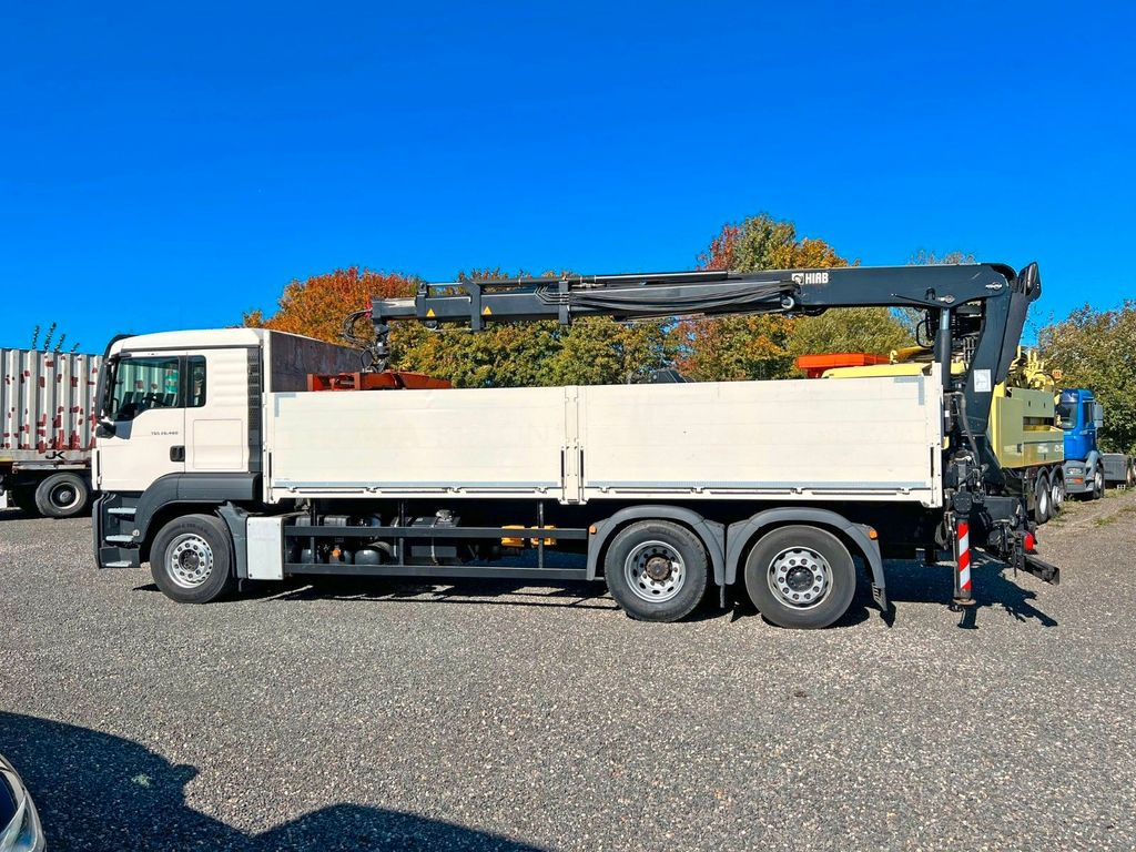 Вантажівка з маніпулятором, Бортова вантажівка/ Платформа MAN 26.480 6X2 Baustoff mit Kran HIAB Top Zustand: фото 15