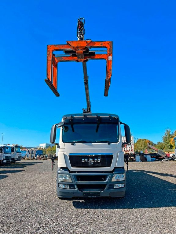 Вантажівка з маніпулятором, Бортова вантажівка/ Платформа MAN 26.480 6X2 Baustoff mit Kran HIAB Top Zustand: фото 8
