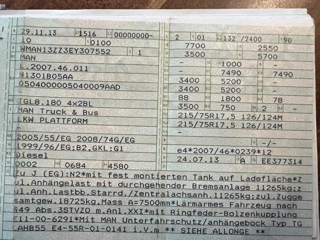 MAN 8.180 4X2 offene Pritsche MAN 8.180 4X2 offene Pritsche - Легка бортова вантажівка: фото 2 MAN 8.180 4X2 offene Pritsche MAN 8.180 4X2 offene Pritsche - Легка бортова вантажівка: фото 2