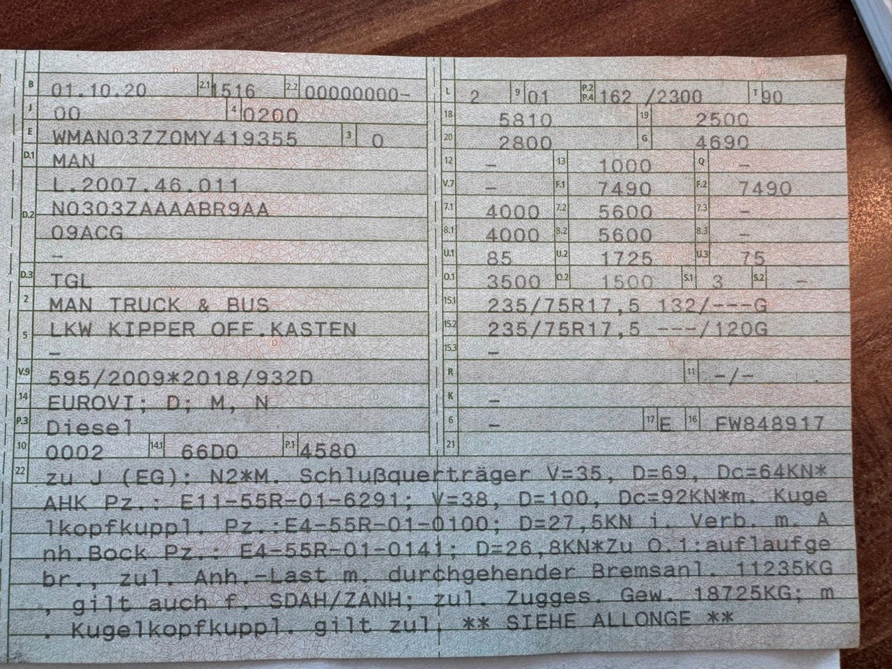 MAN 8.220 Meiller 3.S. Kipper Top Zustand - Самоскид вантажівка: фото 2 MAN 8.220 Meiller 3.S. Kipper Top Zustand - Самоскид вантажівка: фото 2