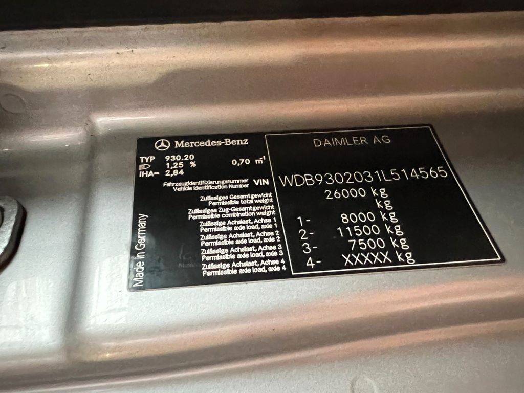 Mercedes-Benz 2541 6X2 VDL Abroller mit Hydr. Verriegelung - Гаковий мультиліфт вантажівка: фото 3 Mercedes-Benz 2541 6X2 VDL Abroller mit Hydr. Verriegelung - Гаковий мультиліфт вантажівка: фото 3