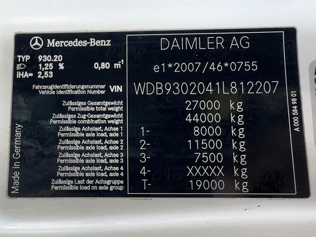 Mercedes-Benz 2541 6x2 ARK Meiller 20.65 | ATLA 120.2E mit 5&6 - Гаковий мультиліфт вантажівка, Вантажівка з маніпулятором: фото 4 Mercedes-Benz 2541 6x2 ARK Meiller 20.65 | ATLA 120.2E mit 5&6 - Гаковий мультиліфт вантажівка, Вантажівка з маніпулятором: фото 4