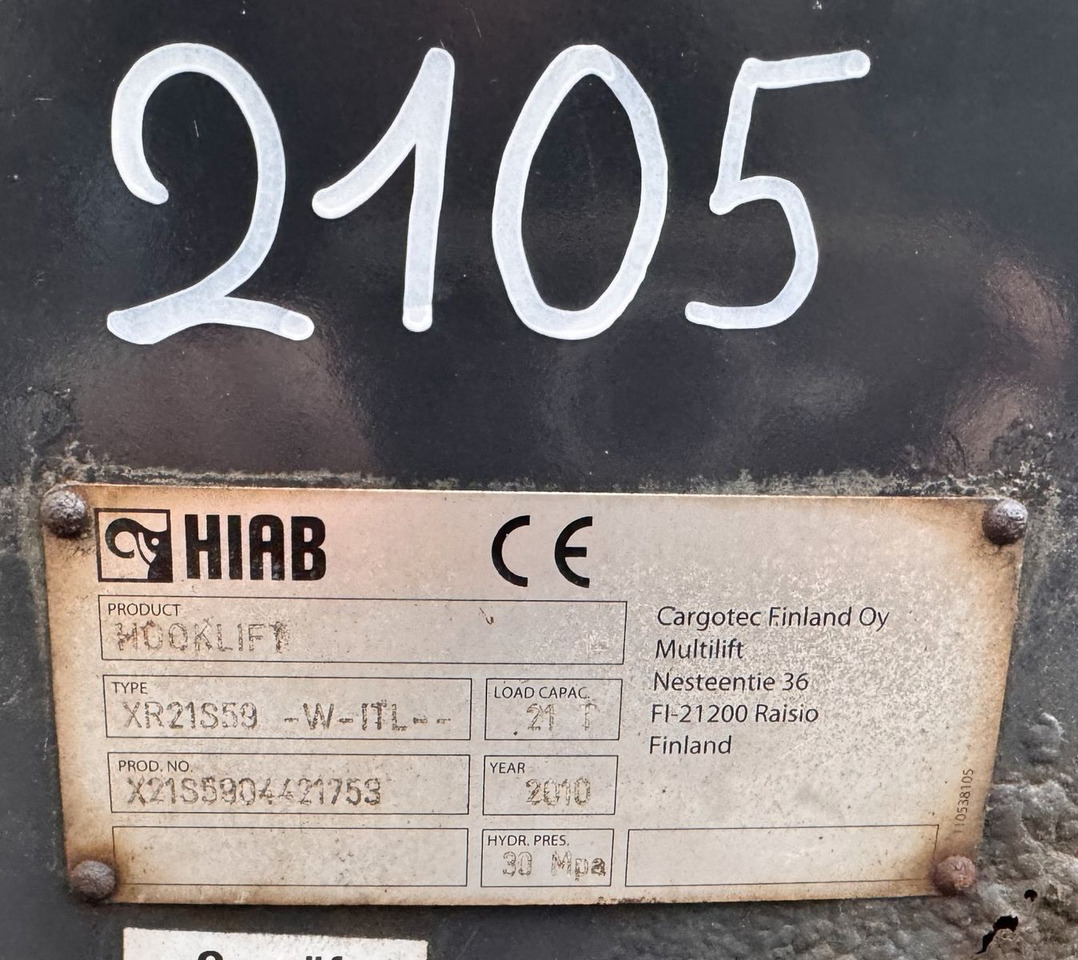 Multilift XR 21 Abrollaufbau - Гаковий мультиліфт вантажівка: фото 2 Multilift XR 21 Abrollaufbau - Гаковий мультиліфт вантажівка: фото 2