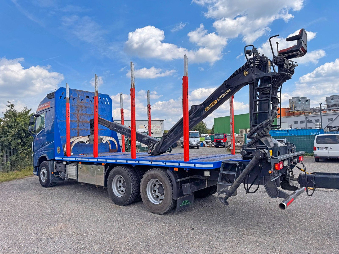 Лісовоз, Вантажівка з маніпулятором Volvo FH 500 6X4 Blattgefedert Top Zustand: фото 9