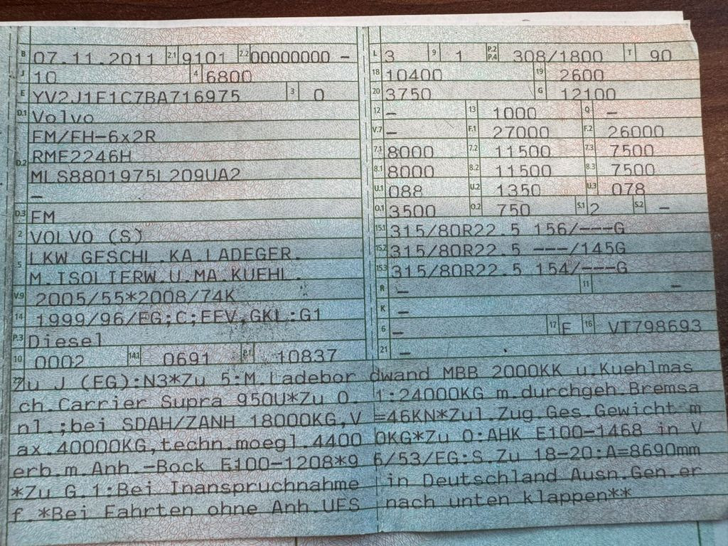 Volvo FM 410 6X2 Kühlkoffer mit Carrier Diesel & Strom Volvo FM 410 6X2 Kühlkoffer mit Carrier Diesel & Strom - Рефрижератор вантажівка: фото 2 Volvo FM 410 6X2 Kühlkoffer mit Carrier Diesel & Strom Volvo FM 410 6X2 Kühlkoffer mit Carrier Diesel & Strom - Рефрижератор вантажівка: фото 2