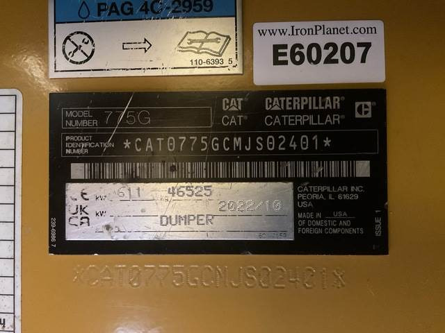 CAT 775G - Кар'єрний самоскид: фото 5 CAT 775G - Кар'єрний самоскид: фото 5