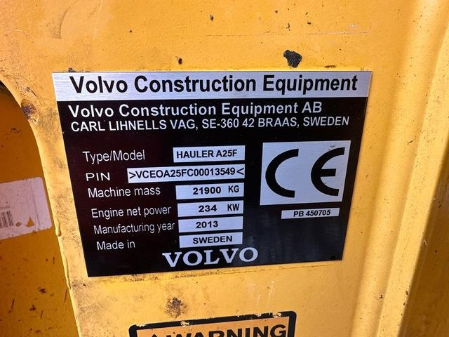 Volvo A25F - Шарнірний самоскид: фото 5 Volvo A25F - Шарнірний самоскид: фото 5