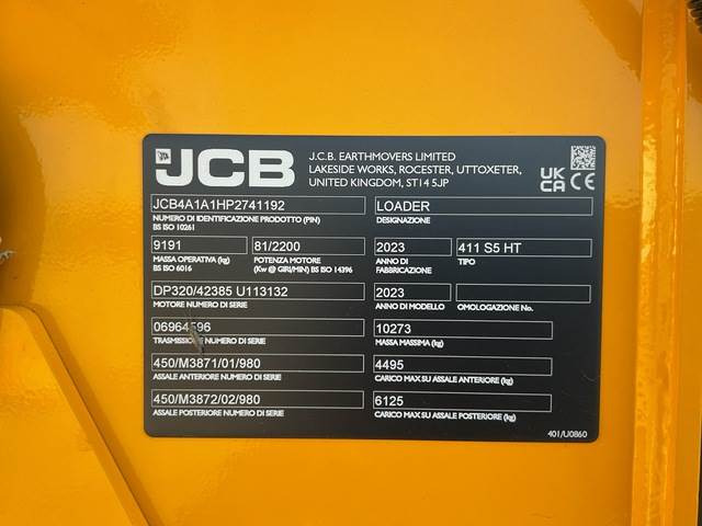JCB 411 S5 HT - Колісний навантажувач: фото 5 JCB 411 S5 HT - Колісний навантажувач: фото 5