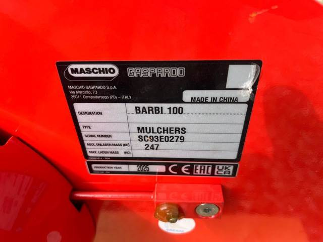 Maschio Gaspardo Barbi 100 HA20 - Косарка-подрібнювач: фото 5 Maschio Gaspardo Barbi 100 HA20 - Косарка-подрібнювач: фото 5