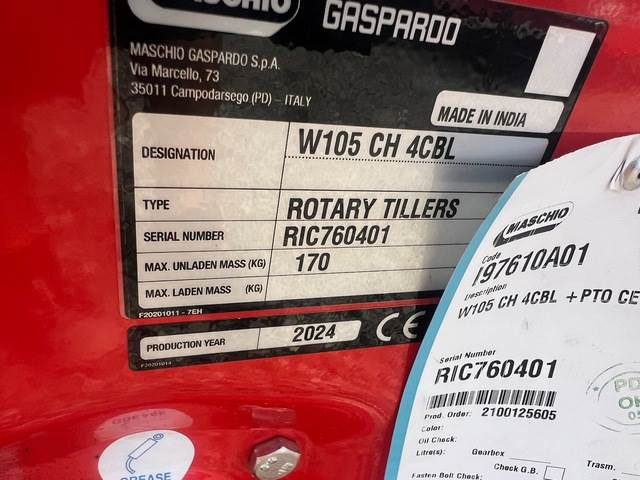 Maschio Gaspardo W105 CH 4CBL - Грунтофреза: фото 5 Maschio Gaspardo W105 CH 4CBL - Грунтофреза: фото 5