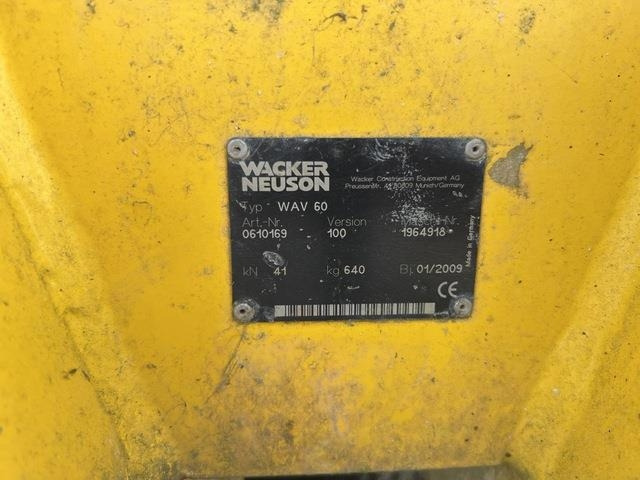 Wacker Neuson WAV60 - Віброплита: фото 5 Wacker Neuson WAV60 - Віброплита: фото 5
