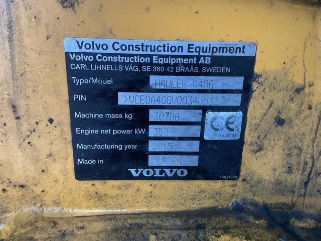 Volvo A40G - Шарнірний самоскид: фото 5 Volvo A40G - Шарнірний самоскид: фото 5