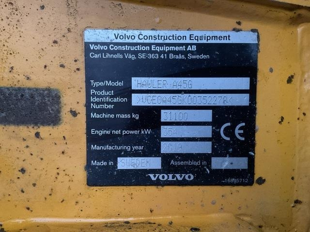 Volvo A45G - Шарнірний самоскид: фото 5 Volvo A45G - Шарнірний самоскид: фото 5