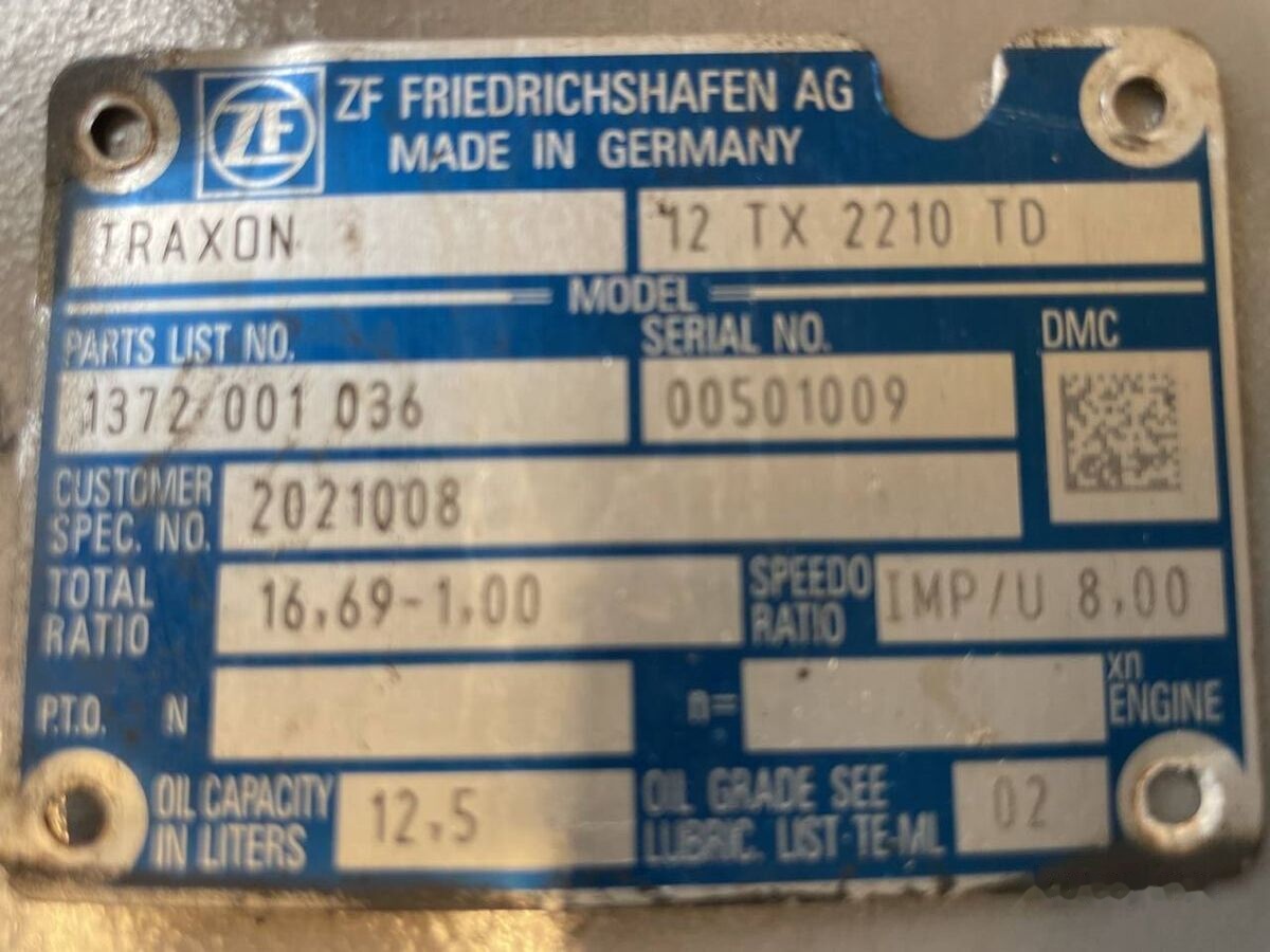 ZF Traxon 12 TX 2210 TD (1372 001 036) - Коробка передач в категорії Вантажівки: фото 3 ZF Traxon 12 TX 2210 TD (1372 001 036) - Коробка передач в категорії Вантажівки: фото 3
