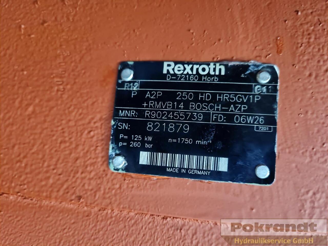 A2P250HD HR5GV1P + RMVB14 - Гідронасос: фото 5 A2P250HD HR5GV1P + RMVB14 - Гідронасос: фото 5