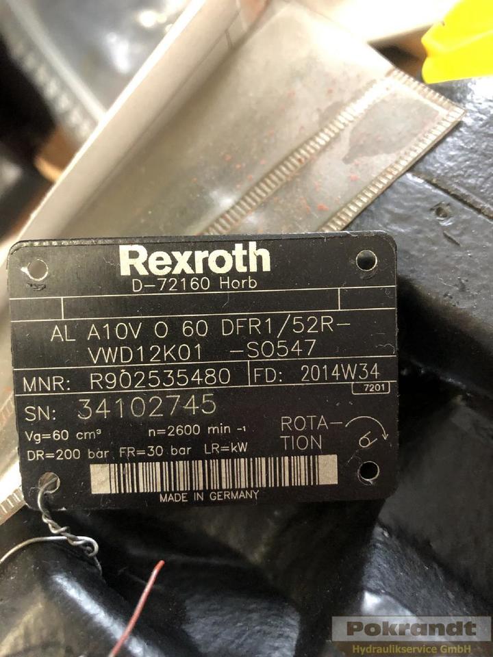 Rexroth AL A10VO60DFR1/52R-VWD12K01-S0547 - Гідронасос: фото 2 Rexroth AL A10VO60DFR1/52R-VWD12K01-S0547 - Гідронасос: фото 2
