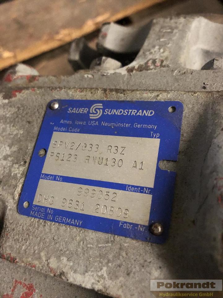 Sauer-Danfoss SPV2 033 R3ZPS - Гідронасос: фото 2 Sauer-Danfoss SPV2 033 R3ZPS - Гідронасос: фото 2