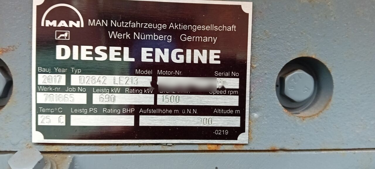 MAN MAN Generator Set Stamford 640 KW 800 KVA Diesel, 2017 Model, 931 HP, 8000 kg, Low Hours, For Sale in Poland в лізинг MAN MAN Generator Set Stamford 640 KW 800 KVA Diesel, 2017 Model, 931 HP, 8000 kg, Low Hours, For Sale in Poland: фото 6