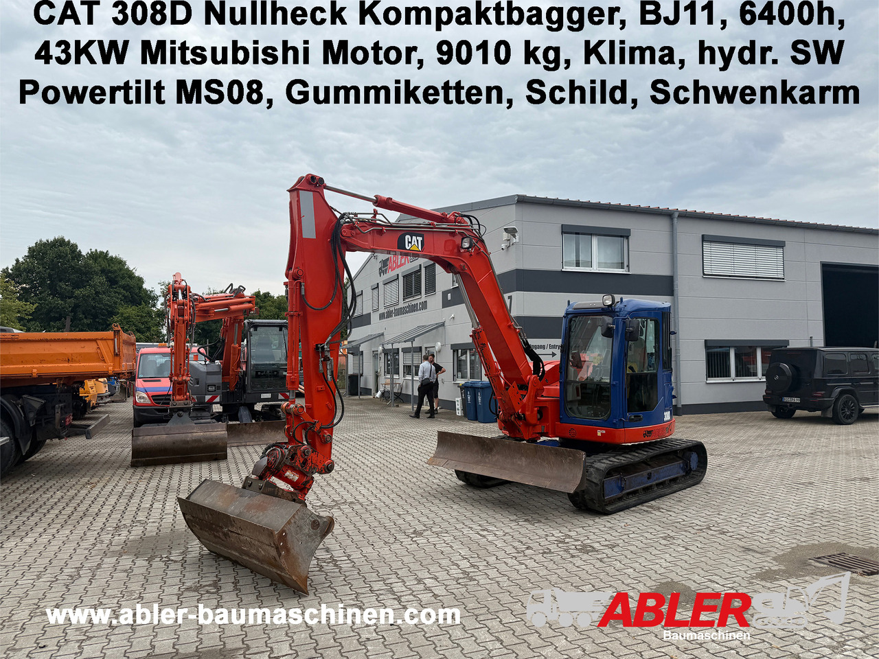 CAT 308D Nullheck Kompaktbagger Powertilt Klima - Екскаватор: фото 1 CAT 308D Nullheck Kompaktbagger Powertilt Klima - Екскаватор: фото 1