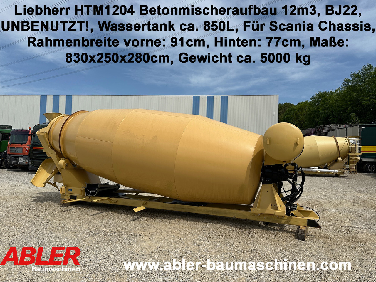Liebherr HTM1204 Betonmischer Aufbau 12 m3 UNBENUTZT - Змішувальний барабан: фото 1 Liebherr HTM1204 Betonmischer Aufbau 12 m3 UNBENUTZT - Змішувальний барабан: фото 1