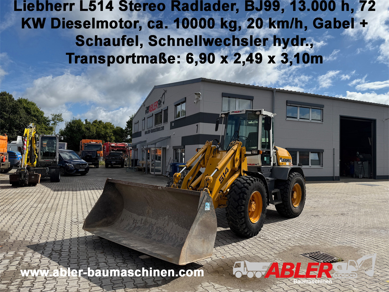 Liebherr L514 Stereo Radlader Gabel+Schaufel+SW - Колісний навантажувач: фото 1 Liebherr L514 Stereo Radlader Gabel+Schaufel+SW - Колісний навантажувач: фото 1