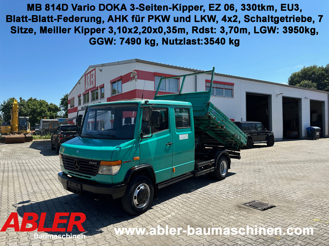 Mercedes-Benz 814 D Vario DOKA 3-Seiten-Kipper Meiller - Самоскид вантажівка: фото 1 Mercedes-Benz 814 D Vario DOKA 3-Seiten-Kipper Meiller - Самоскид вантажівка: фото 1