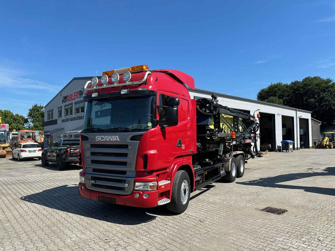 Scania R580 Abrollkipper V8 Mit Küpper Weisser Enteisungsgerät 45m - Гаковий мультиліфт вантажівка: фото 2 Scania R580 Abrollkipper V8 Mit Küpper Weisser Enteisungsgerät 45m - Гаковий мультиліфт вантажівка: фото 2