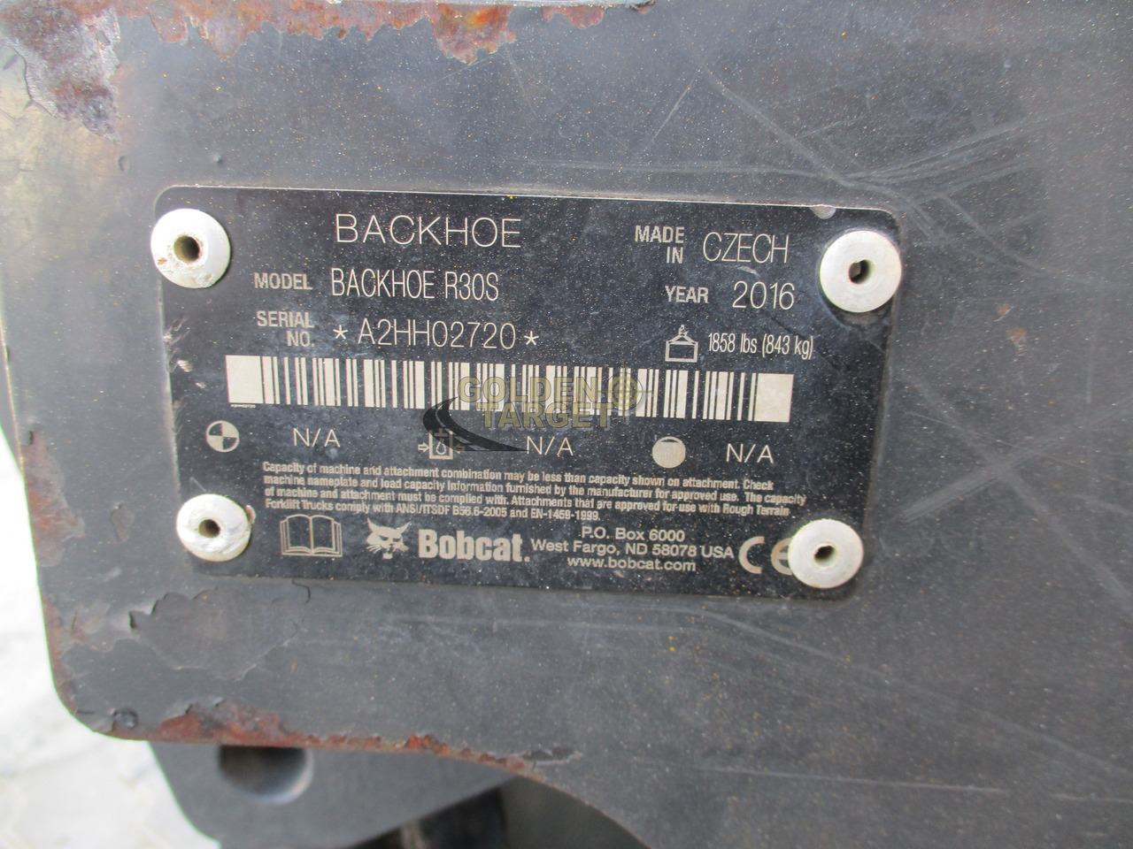 BOBCAT Skid Steer R30S Backhoe Attachment - Ківш навантажувача в категорії Міні-навантажувачі: фото 5 BOBCAT Skid Steer R30S Backhoe Attachment - Ківш навантажувача в категорії Міні-навантажувачі: фото 5