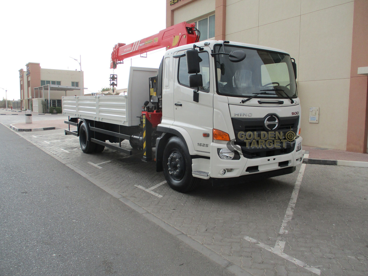 HINO 500 1625 4x2 with SANY PALFINGER SPS16000 Crane - Вантажівка з маніпулятором: фото 1 HINO 500 1625 4x2 with SANY PALFINGER SPS16000 Crane - Вантажівка з маніпулятором: фото 1