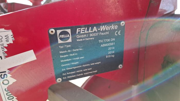 Fella TH 7706 DN - Сіноворушилка: фото 4 Fella TH 7706 DN - Сіноворушилка: фото 4