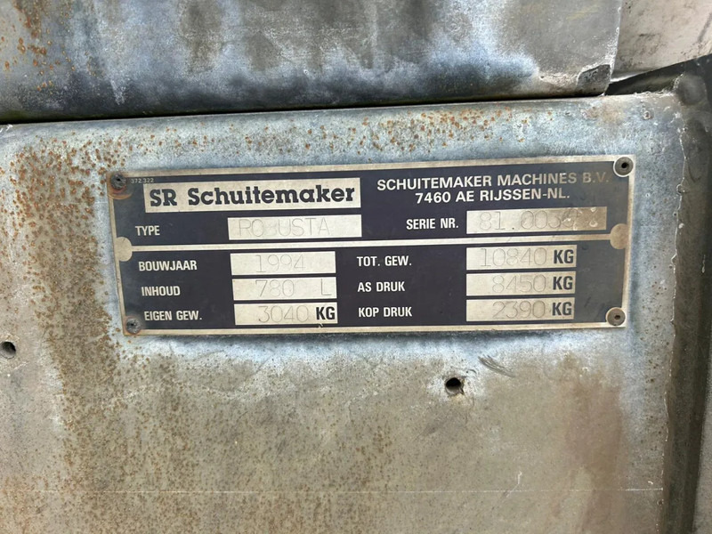 Сільськогосподарська техніка Schuitemaker Robusta 78 7800 Liter tank: фото 11