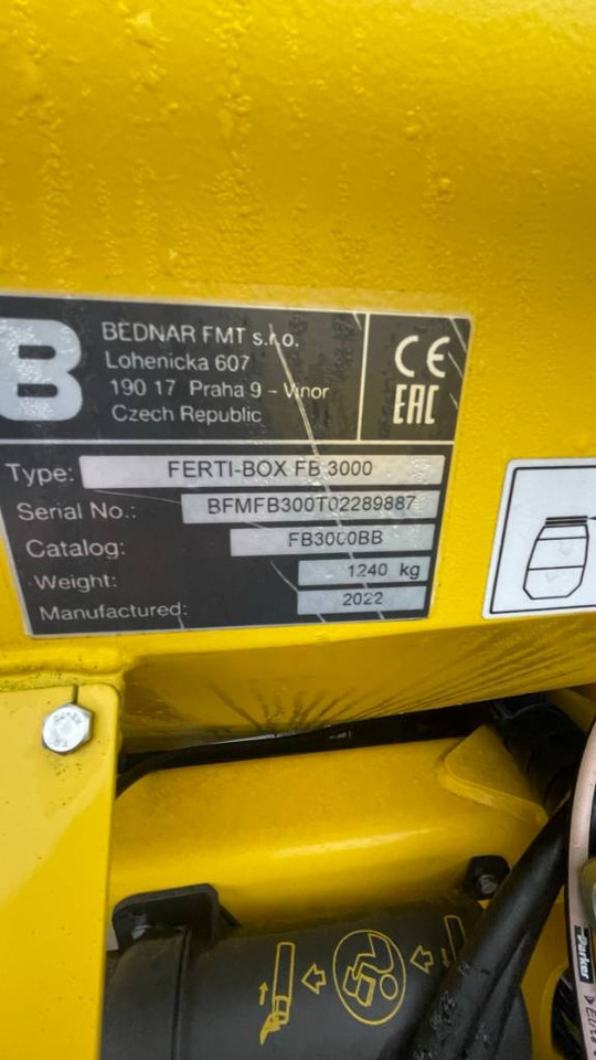 Bednar FERTI-BOX FB 3000 - Сівалка: фото 3 Bednar FERTI-BOX FB 3000 - Сівалка: фото 3