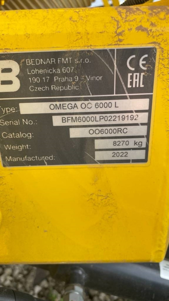 Bednar Omega OO 6000 L - Сівалка: фото 2 Bednar Omega OO 6000 L - Сівалка: фото 2