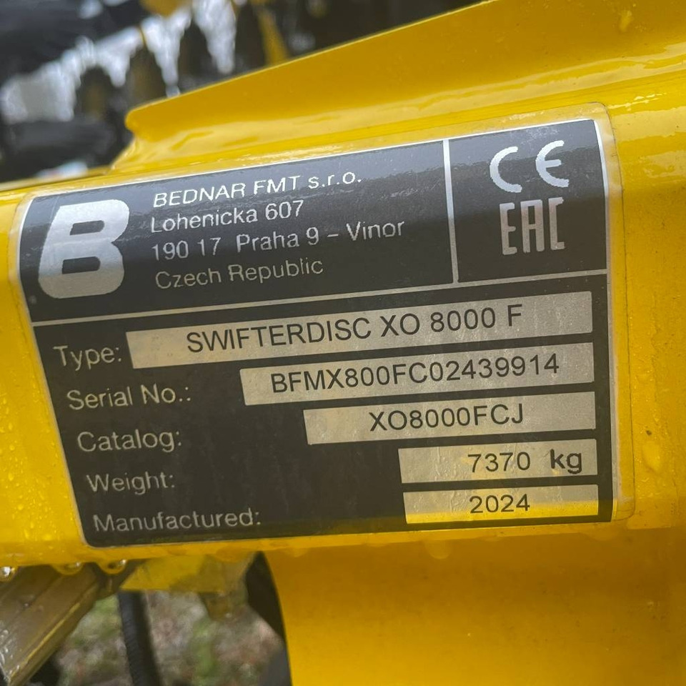 Bednar SWIFTERDISC XO 8000 F - Дисковий культиватор: фото 4 Bednar SWIFTERDISC XO 8000 F - Дисковий культиватор: фото 4