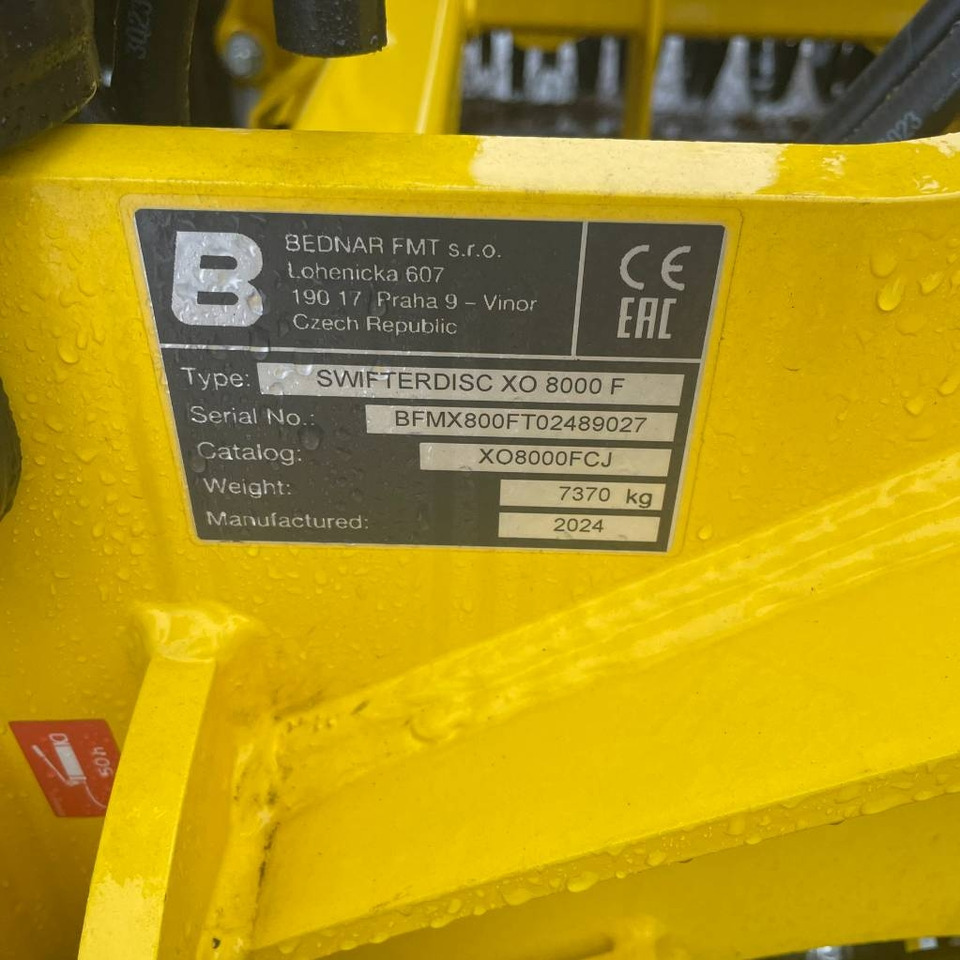 Bednar Swifterdisc XO 8000 F - Дисковий культиватор: фото 3 Bednar Swifterdisc XO 8000 F - Дисковий культиватор: фото 3